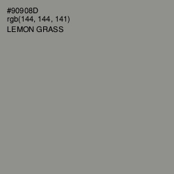 #90908D - Lemon Grass Color Image